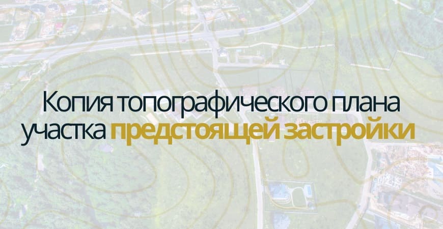 Копия топографического плана участка в Волосово